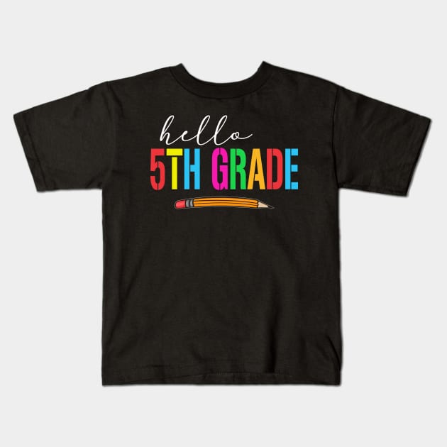 Hello 5th grade Kids T-Shirt by buuka1991